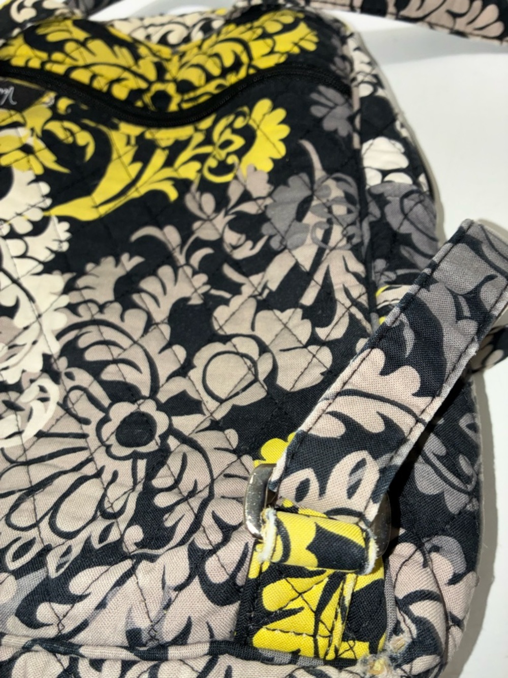 Vera Bradley-Women's Quilted Baroque Floral Print Small Backpack 12x10x3” - Picture 6 of 6